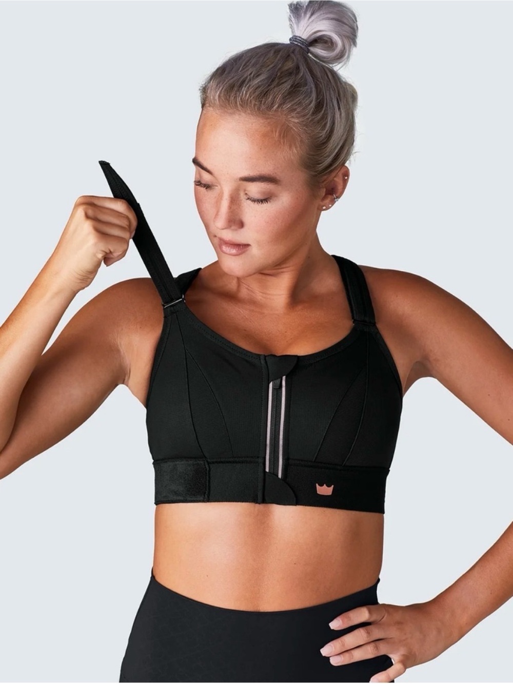SHEFIT Ultimate Sports Bra Black 0985 High Impact Adjustable Size 3Luxe plus 3X